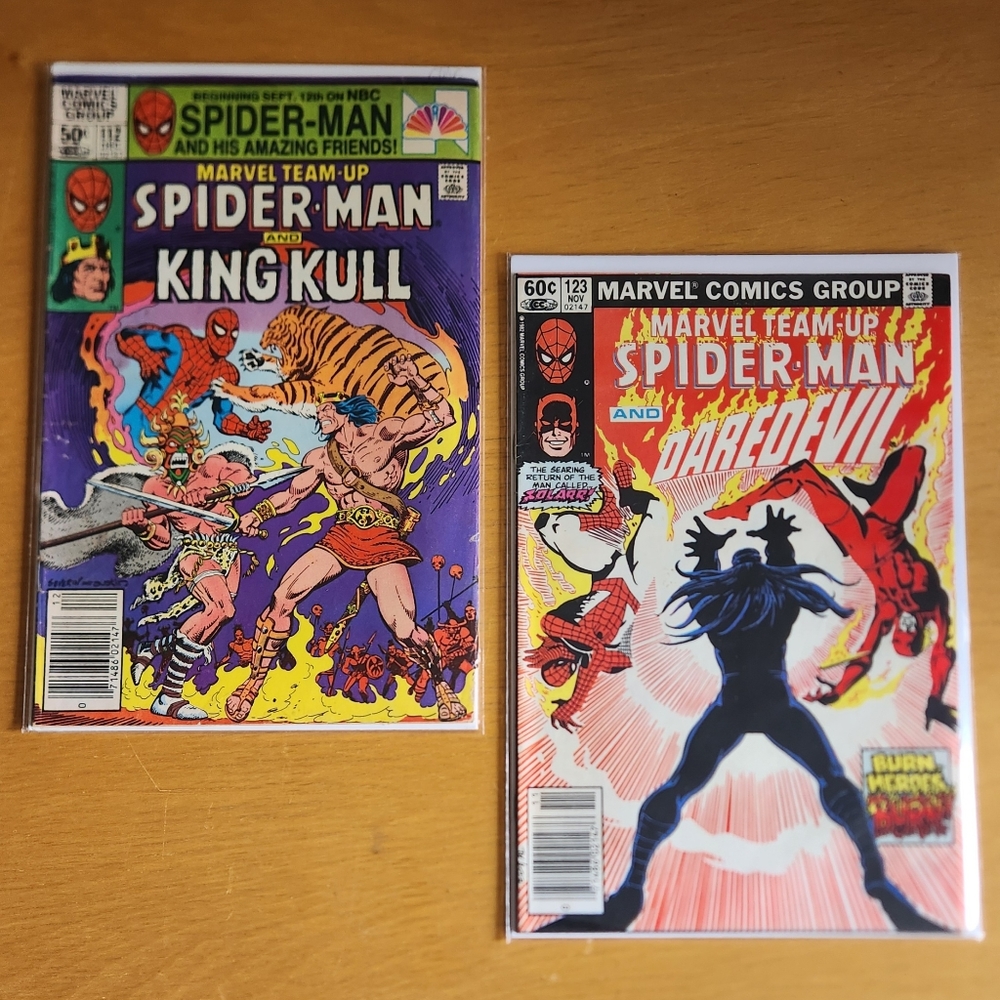 Marvel Team-Up #112, #123 - 1980s Marvel Comics (Lot of 2) Spider-Man…